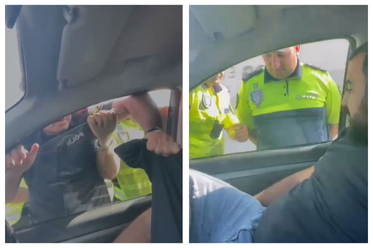 Bakıda yol polisi ilə sürücü arasında daha bir İNSİDENT  - VİDEO 
