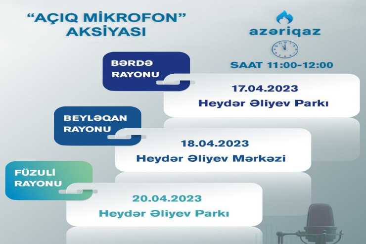 "Azəriqaz"ın "Açıq mikrofon" aksiyası davam edir