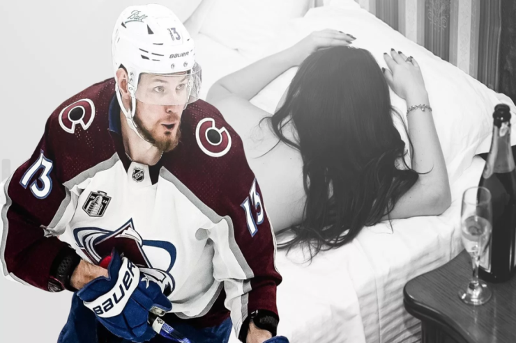 Evli rus hokkeyçinin otağında  sərxoş ukraynalı qız 