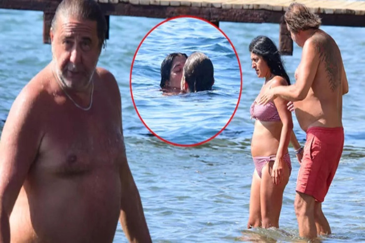 Məşhur sənətçi sevgilisi ilə xalq çimərliyinə getdi - ÖPÜŞDÜLƏR 