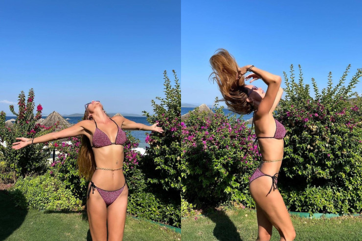 Məşhur modeldən bikinili POZLAR 