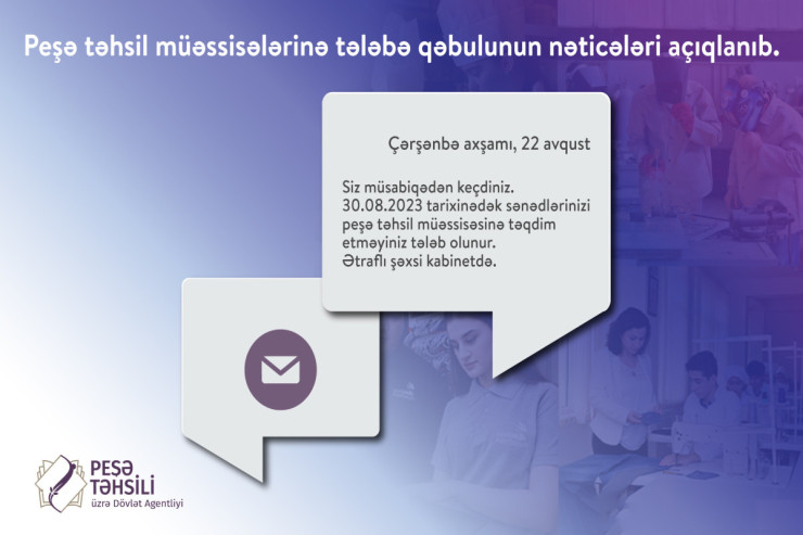 Peşə məktəblərinə tələbə qəbulunun NƏTİCƏLƏRİ 
