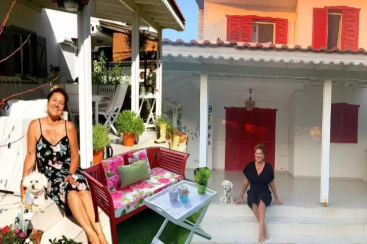 Məşhur aktrisa bağ evinin fotolarını paylaşdı - Lüks villa 