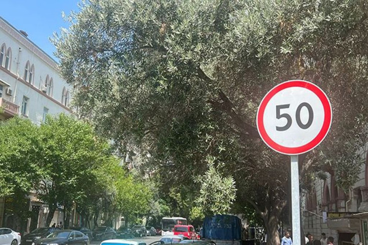 Bakıda bu prospektdə sürət həddi endirildi -FOTO 