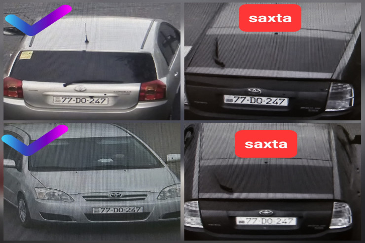 Cərimə olunmamaq üçün nömrəsini "dəyişən" "Prius" sürücüsü cəzalandırıldı
