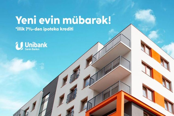 "Unibank" ipoteka faiz dərəcəsini aşağı saldı