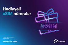 "Azercell" “Hədiyyəli eSİM nömrələr” kampaniyasına start verir