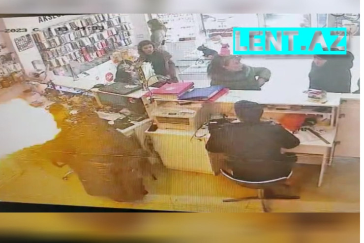 Zaqatalada mağazada telefon partladı - ANBAAN VİDEO