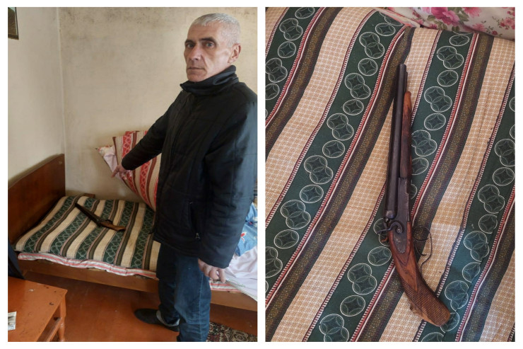 Ruslan Məmmədov və odlu silahı