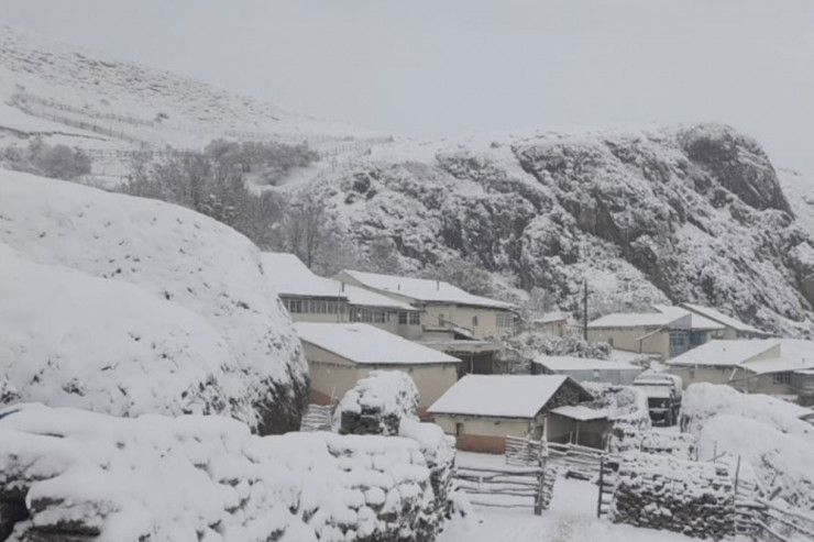 Azərbaycanın bu rayonuna 46 sm qar yağdı - FAKTİKİ HAVA 