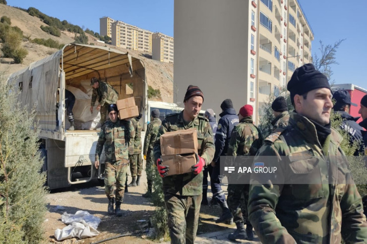 FHN Kahramananmaraşda çadır şəhərciyi qurur -FOTO 