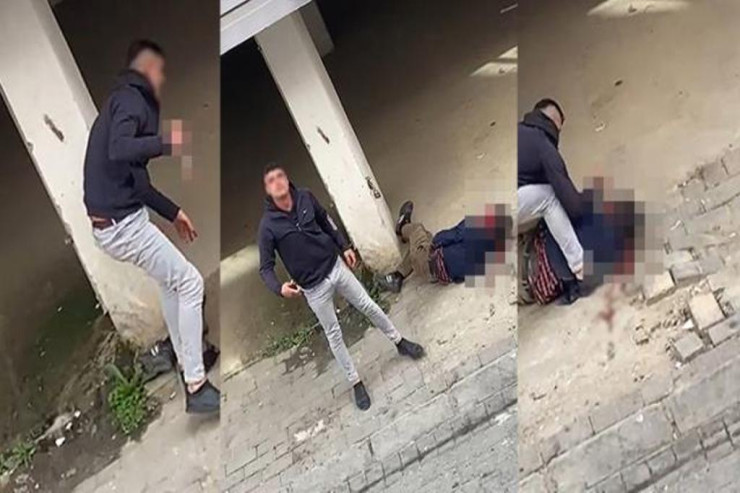 DƏHŞƏT: Yerə yıxıb, bütün bədənini  DEŞDİ 