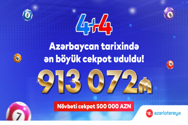 Azərbaycanda 913 min manatlıq cekpot uduldu:  TARİXİ UDUŞ   - VİDEO 