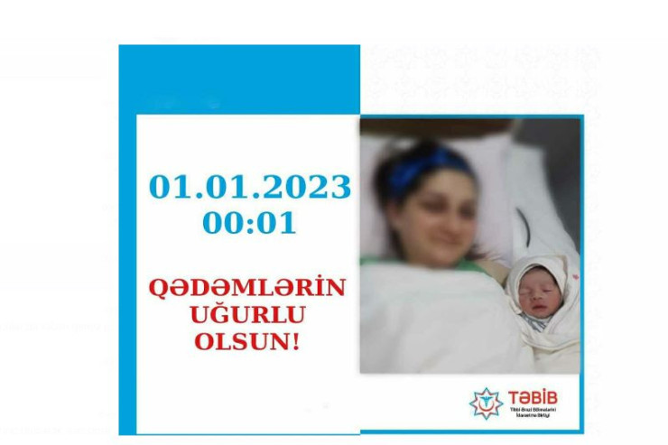 2023-cü ilin ilk uşağı oğlandır 