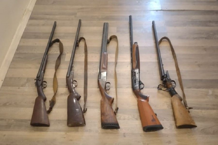 Rayon sakinlərindən 11 odlu silah  götürüldü