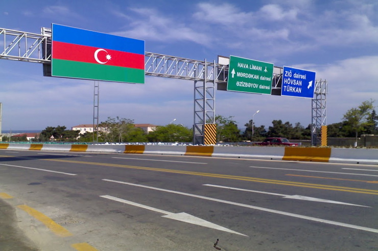 Bakının bu magistralında hərəkət məhdudlaşır