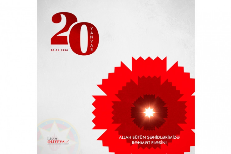 Prezidentdən 20 Yanvar faciəsi ilə bağlı paylaşım