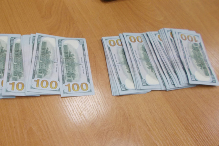 Azərbaycana külli miqdarda pul gətirən qadın saxlanıldı