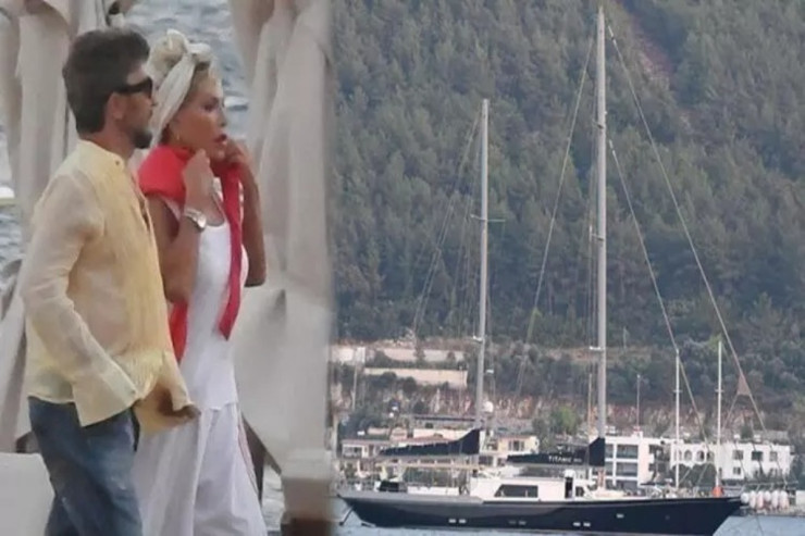 Məşhur müğənni  lüks gəmisi   ilə tətildə