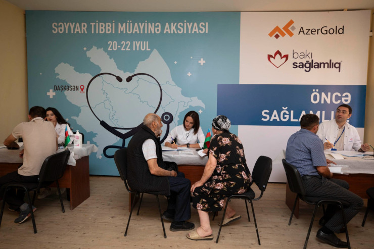 “AzerGold”un təşkilatçılığı ilə Daşkəsəndə növbəti tibbi müayinə aksiyasına başlanılıb