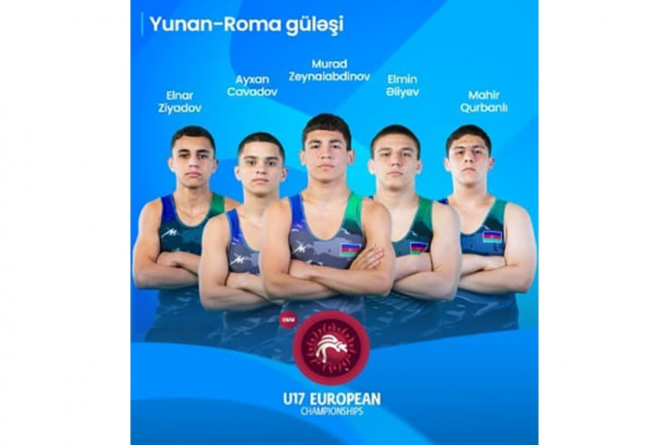 Yeniyetmə güləşçilərimizdən Avropa çempionatında dörd medal 