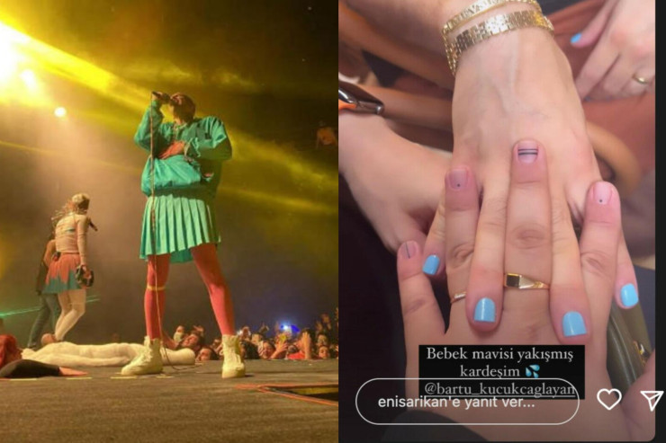 Məşhur kişi aktyor dırnaq boyası ilə GÜNDƏM OLDU 