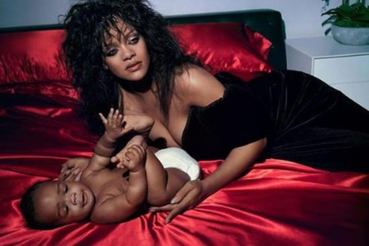 Rihanna oğlunun gülməli  FOTOSUNU   paylaşdı