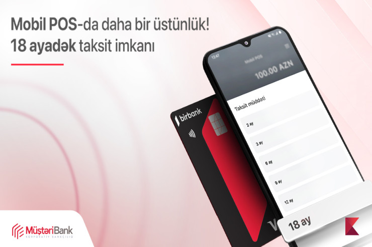 Kapital Bank-ın Mobil-POS xidmətinə yeni taksit funksiyası əlavə olundu