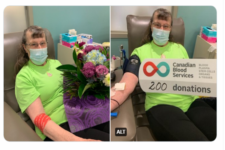 Qadın  qan donorluğu   üzrə DÜNYA REKORDÇUSUDUR