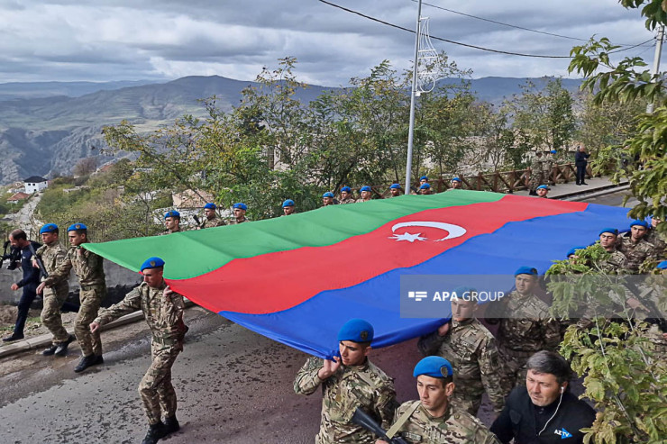 Laçın şəhərində Zəfər Günü ilə bağlı yürüş keçirilib -FOTO  -VİDEO 