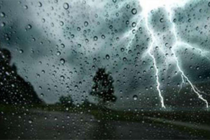 Leysan yağıb, şimşək çaxıb - FAKTİKİ HAVA 