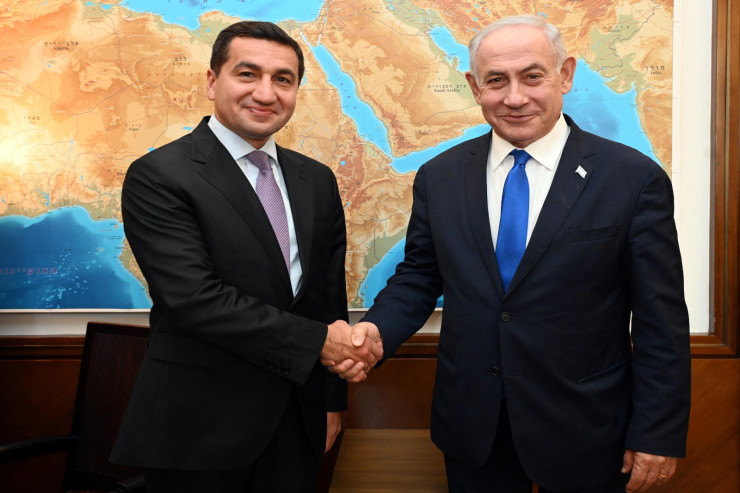 Hikmət Hacıyev Netanyahu ilə görüşdü
