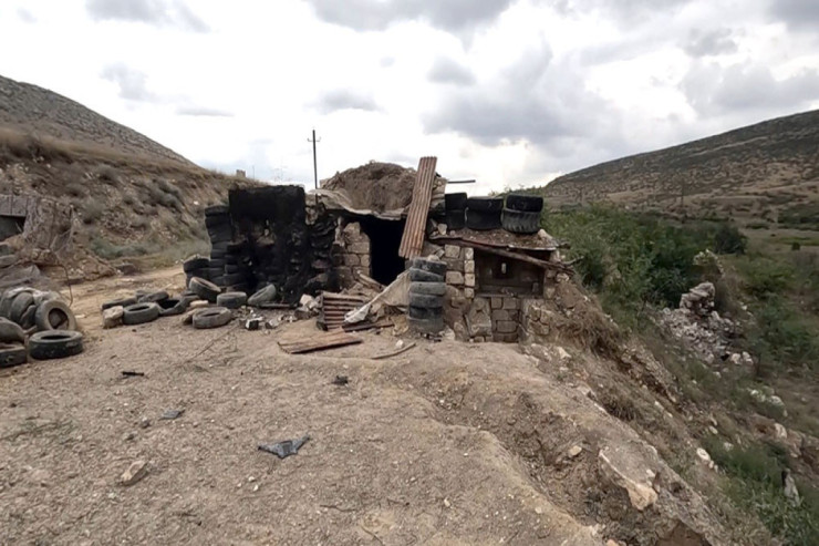 Canyataqda tərk edilmiş erməni postu - VİDEO 