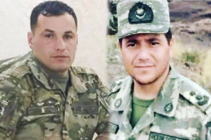 Minaya düşərək şəhid olan hərbçilərin FOTOSU 