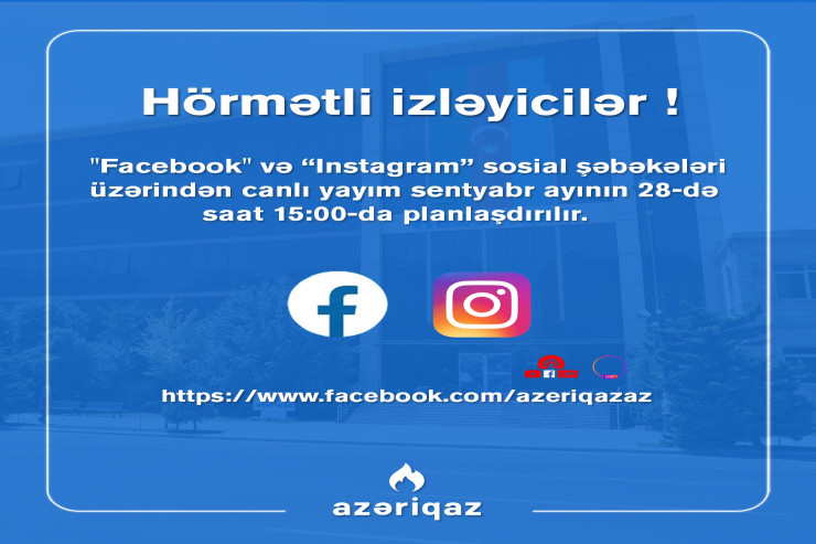 "Azəriqaz" canlı yayım EDƏCƏK 