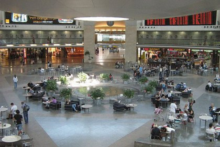 Aeroportda soyunan kişi sərnişinlərə hücum etdi 