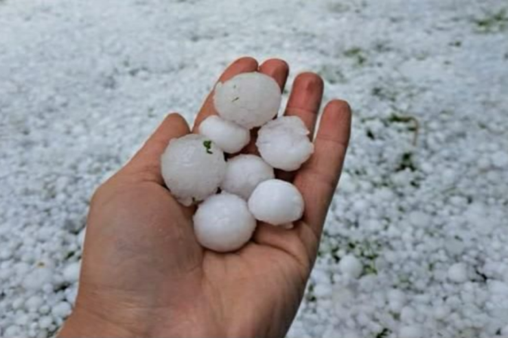 Oğuz və İsmayıllı rayonlarına  dolu yağıb   - FAKTİKİ HAVA -  VİDEO 