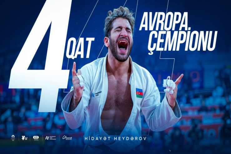 Hidayət Heydərov 4 qat Avropa çempionu oldu