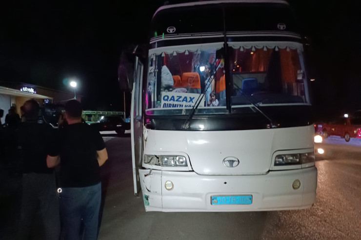 Tovuzda avtobusun vurduğu qadın xəstəxanada öldü  -FOTO -YENİLƏNİB 