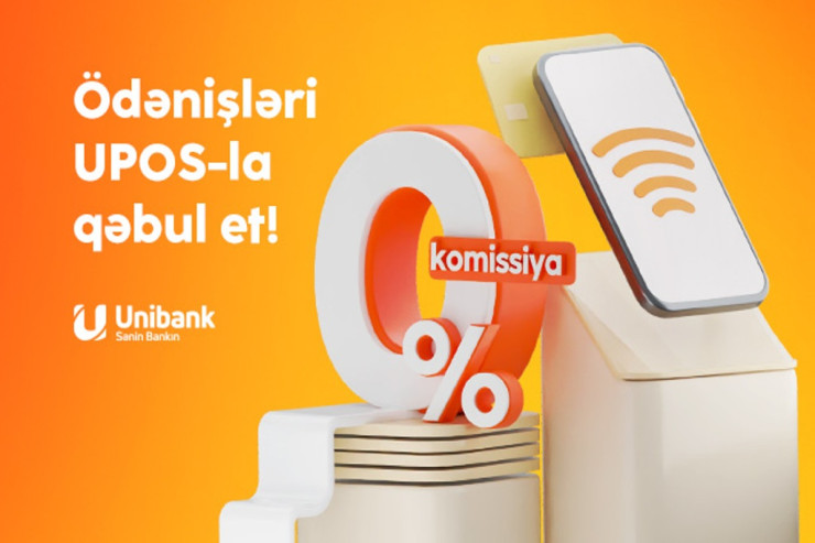 "Unibank" UPOS xidmətini biznes sahibləri üçün komissiyasız etdi