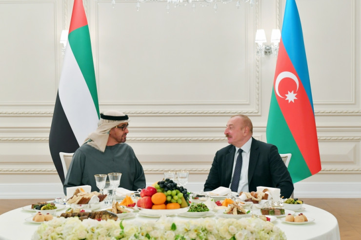 Prezident BƏƏ liderinə ziyafət verdi