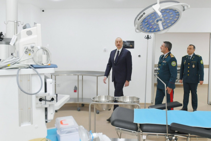 Prezident hərbi hospitalın açılışını etdi -FOTOLENT 