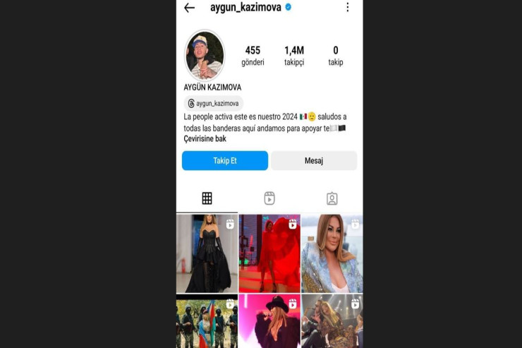 Xalq artistinin milyonluq "Instagaram" səhifəsi oğurlandı