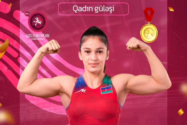 Azərbaycanlı qadın güləşçi AVROPA ÇEMPİONU OLDU 