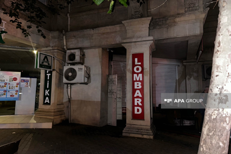 Bakıda lombard yandı-FOTO 