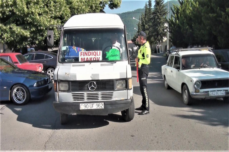 Zaqatalada marşrut sürücülərinə qarşı REYD 