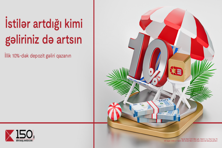 Gəlirlərinizi "Kapital Bank"ın yüksək faizli depozitləri ilə artırın