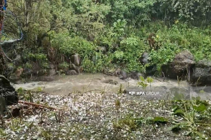 Hazırda bu rayona leysan və dolu  yağır