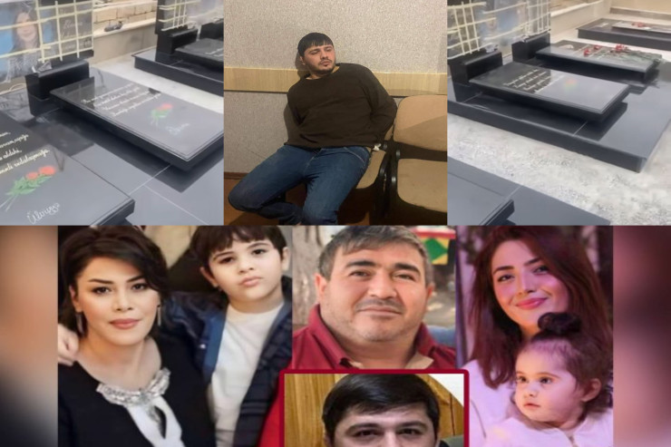 Əhmədin qətl etdiyi ailəsinin məzarı - VİDEO 