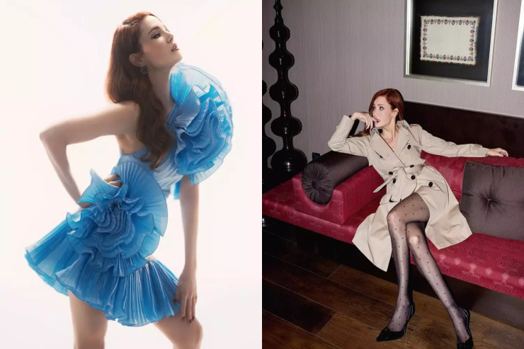 45 yaşlı məşhur aktrisa mini libası ilə izləyicilərini məftun etdi 